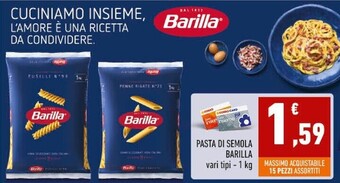 Conad City Barilla pasta di semola offerta