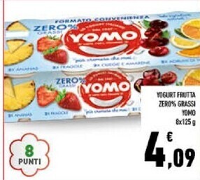 Conad City Yomo yogurt frutta zero grassi offerta