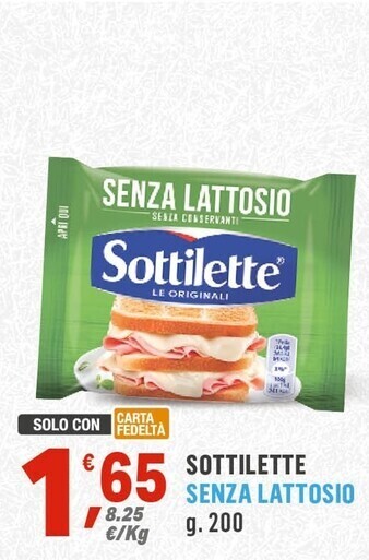 Supermercati Dok Sottilette senza lattosio offerta