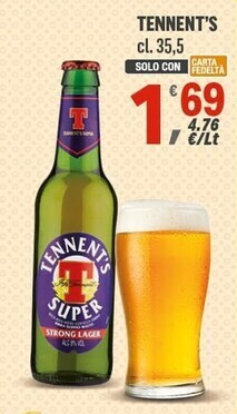Supermercati Dok Tennent's cl. 35,5 offerta