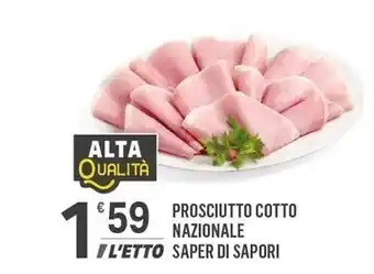 Supermercati Dok Saper di sapori prosciutto cotto nazionale offerta