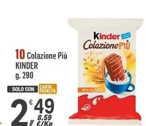 Supermercati Dok Ferrero 10 colazione piu kinder offerta