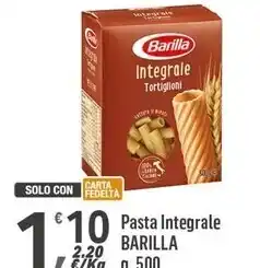 Supermercati Dok Barilla pasta integrale offerta