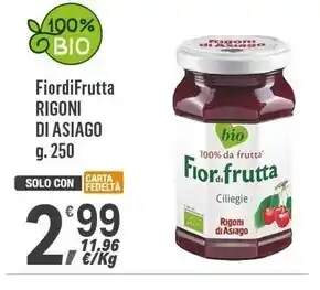 Supermercati Dok Rigoni di asiago fiordifrutta offerta