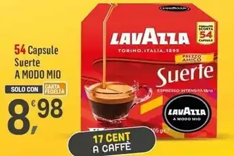 Supermercati Dok Lavazza 54 capsule suerte a modo mio offerta