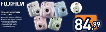 Unieuro FUJIFILM FOTOCAMERA ISTANTANEA INSTAX 12 MINI offerta