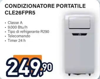 Unieuro CONDIZIONATORE PORTATILE CLE26FPR5 offerta