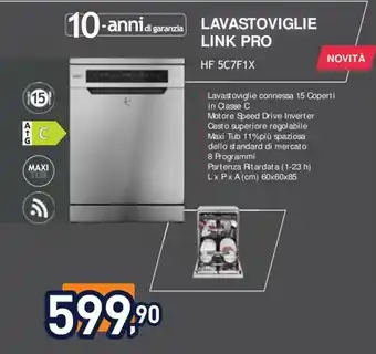 Unieuro LAVASTOVIGLIE LINK PRO offerta