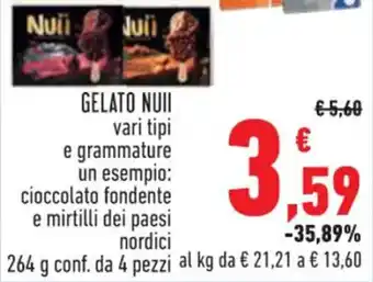 GELATO NUII 264 g conf. da 4 pezzi