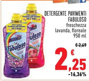 Conad DETERGENTE PAVIMENTI FABULOSO 950 ml offerta