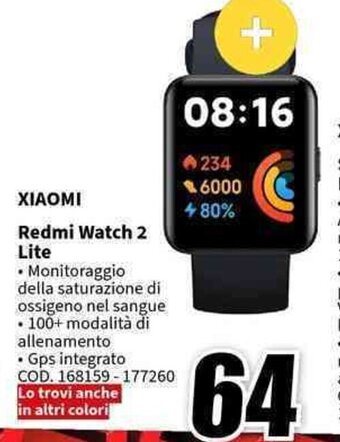 MediaWorld XIAOMI Redmi Watch 2 Lite offerta