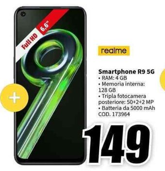 MediaWorld realme Smartphone R9 5G offerta
