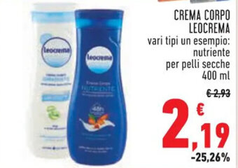 Conad CREMA CORPO LEOCREMA 400 ml offerta