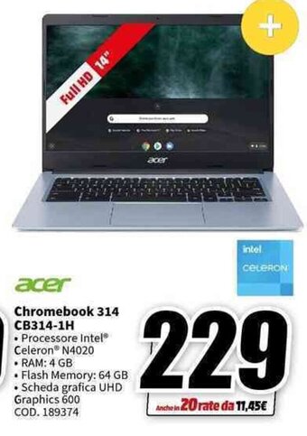 acer Chromebook 314 CB314-1H