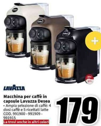 LAVAZZA Macchina per caffè in capsule Lavazza Desea