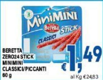 DEM BERETTA ZERO24 STICK MINIMINI CLASSICI/PICCANTI 60 g offerta