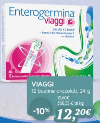 VIAGGI 12 bustine orosolub, 24 g