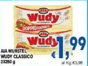 DEM AIA WURSTEL WUDY CLASSICO 2X250 g offerta