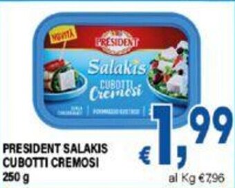 DEM PRESIDENT SALAKIS CUBOTTI CREMOSI 250 g offerta