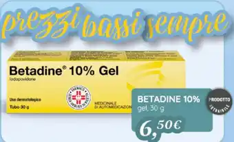 Coop BETADINE 10% gel 30 g offerta
