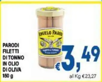 DEM PARODI FILETTI DI TONNO IN OLIO DI OLIVA 150 g offerta