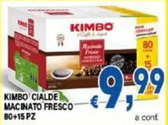 DEM KIMBO CIALDE MACINATO FRESCO 80+15 Pz offerta