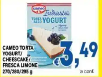 DEM CAMEO TORTA YOGURT/ CHEESCAKE/ FRESCA LIMONE 270/280/295 g offerta
