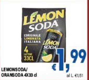 LEMONSODA/ ORANSODA 4X33 cl