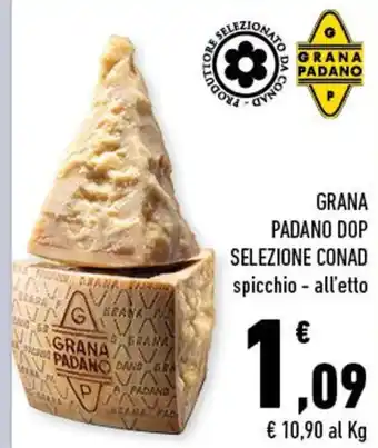 Conad City GRANA PADANO DOP SELEZIONE CONAD spicchio - all'etto offerta