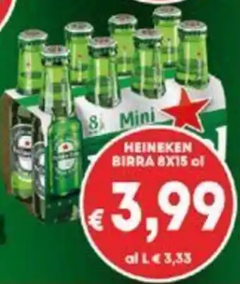 DEM HEINEKEN BIRRA 8X15 cl offerta