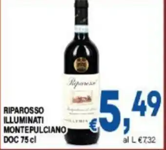 DEM RIPAROSSO ILLUMINATI MONTEPULCIANO DOC 75 cl offerta