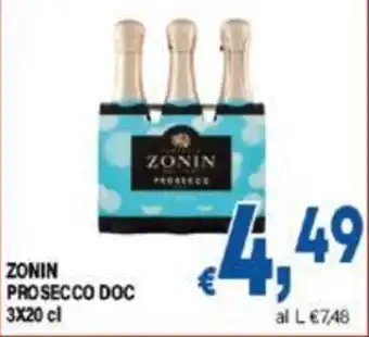 DEM ZONIN PROSECCO DOC 3 x 20 cl offerta