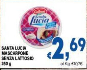 DEM SANTA LUCIA MASCARPONE SENZA LATTOSIO 250 g offerta