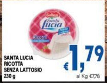 DEM SANTA LUCIA RICOTTA SENZA LATTOSIO 230 g offerta