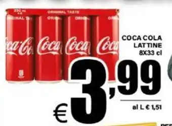 DEM COCA COLA LATTINE 8x33 cl offerta