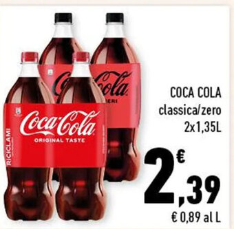 Conad City COCA COLA classica/zero 2x1,35L offerta