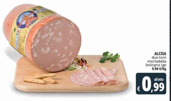 Deco Supermercati ALCISA due torri mortadella bologna igp offerta