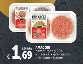Deco Supermercati AMADORI hamburger g 204 offerta