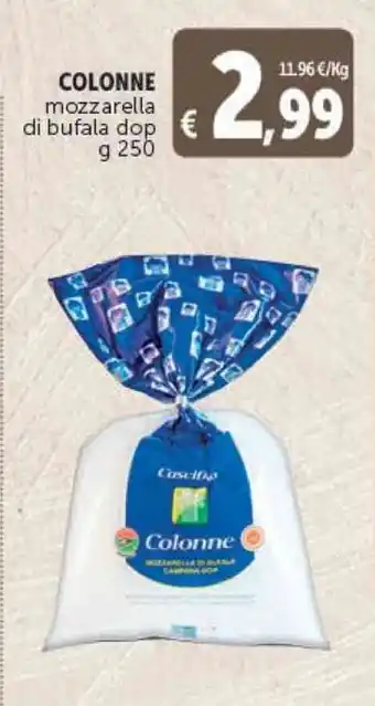 Deco Supermercati COLONNE mozzarella di bufala dop 250 g offerta