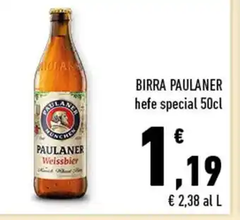 Conad City BIRRA PAULANER hefe special 50cl offerta