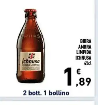 Conad City BIRRA AMBRA LIMPIDA ICHNUSA 45 cl offerta