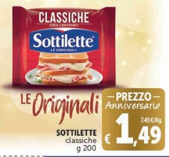 Deco Supermercati Sottilette CLASSICHE 200 g offerta