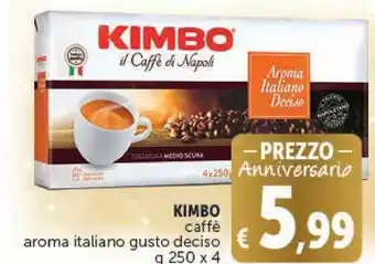 Deco Supermercati KIMBO caffè g 250 x 4 offerta