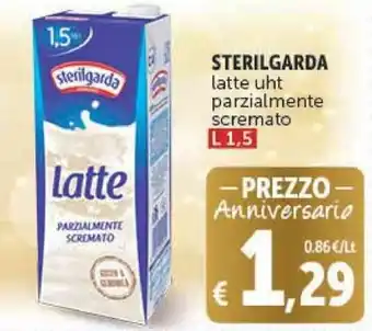 Deco Supermercati STERILGARDA latte uht parzialmente scremato 1,5 l offerta