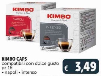 Deco Supermercati KIMBO CAPS compatibili con dolce gusto pz 16 offerta