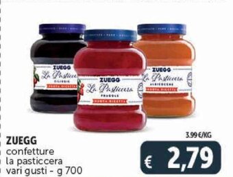 Deco Supermercati ZUEGG confetture la pasticcera vari gusti - g 700 offerta