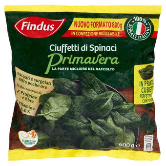 Iperal Ciuffetti di spinaci primavera findus offerta