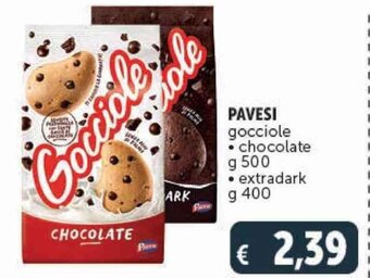 Deco Supermercati PAVESI gocciole chocolate g 500 offerta