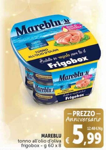 Deco Supermercati MAREBLU tonno all'olio d'oliva frigobox - g 60 x 8 offerta