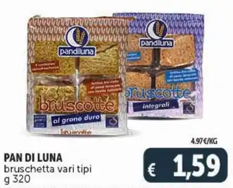 Deco Supermercati PAN DI LUNA bruschetta vari tipi g 320 offerta